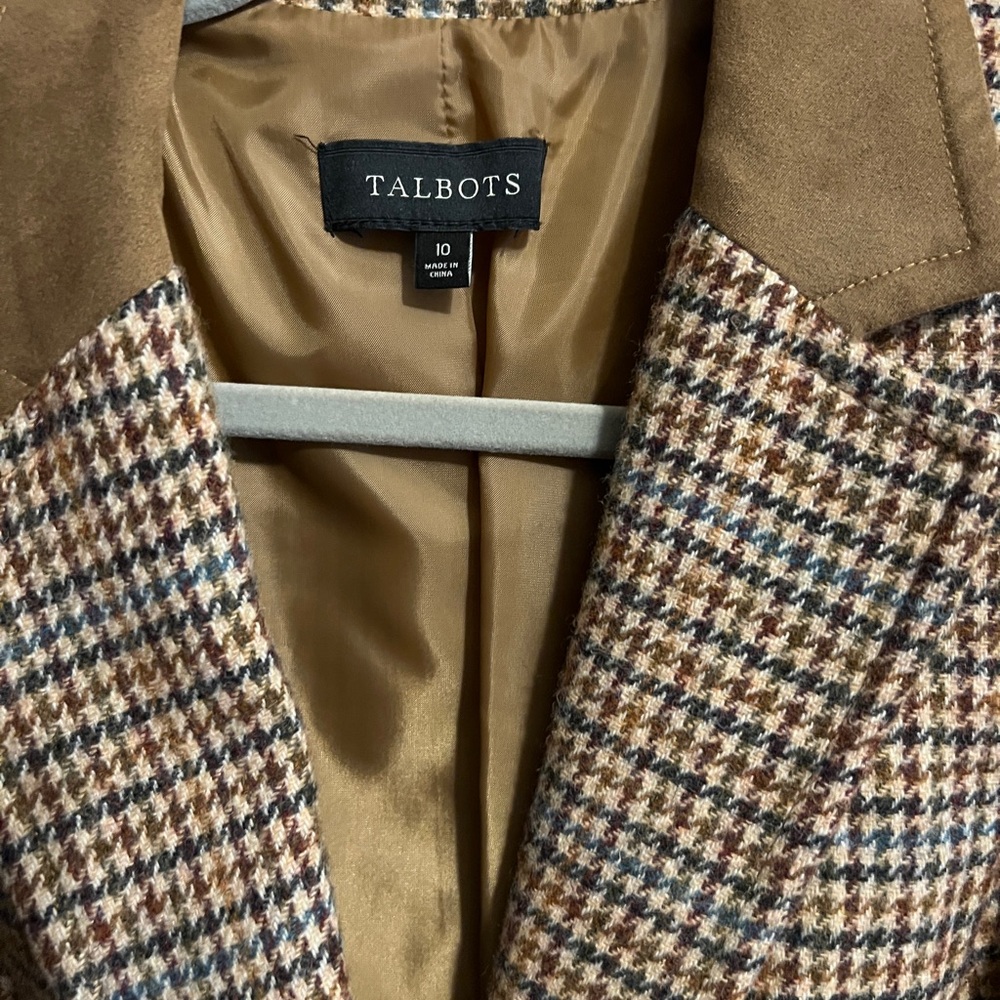 Vintage Talbots Classic Checkered Blazer